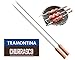 Produktbild 2er Set Grillspieß 75 cm 10 mm natur Edelstahl V-Profil mit Holzgriff