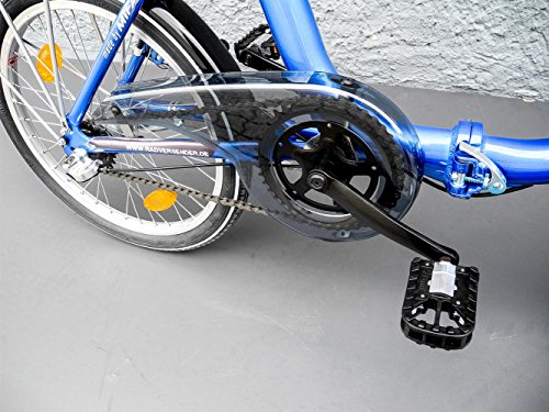 20″ Alu MIFA Klapp Fahrrad Faltrad Klapprad Shimano Nexus 3 Gang blau - 2