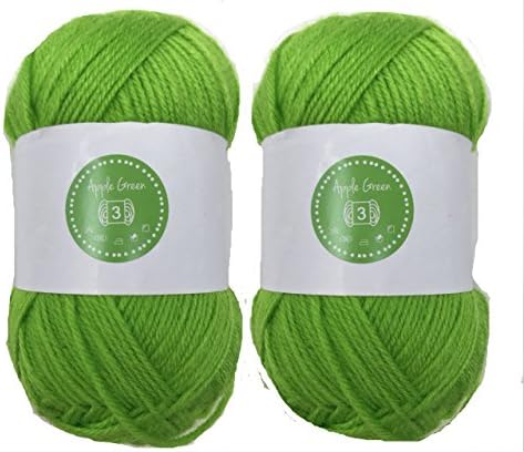 Apple Green House of Cecilia 2 x 100g balls 100% acrylic knitting yarn crochet crafts