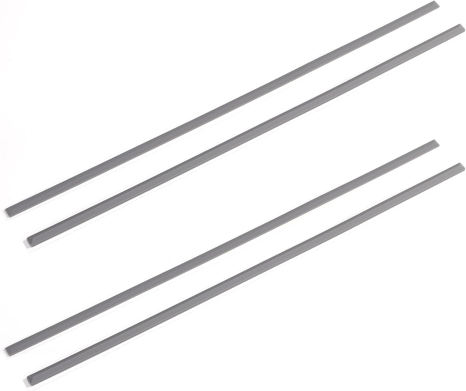 4pcs Laptop Rubber Feet Strips Replacement for HP, 11.6x0.24in Anti-Slip Laptop Bottom Bumper Foot Pads Compatible with HP 15-DY 15T-DY 15-EF 15-ER 15-FR 15S-FQ TPN-Q222 Q230 Series (Gray)