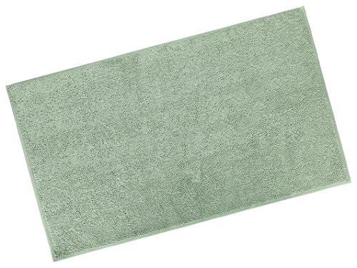 Floringo Luxus Badvorleger Badematte Makkaroni 100% Baumwolle 1700g/m² (50×80, lindgrün) - 2