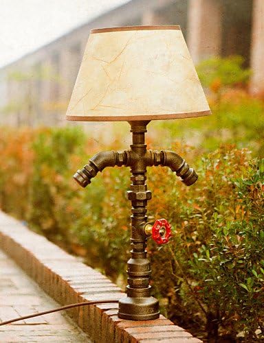 ShangYi Individual Tasteful Loft Industrial Style Water Pipe Desk Lamps E27 Table Lights Bar Lamps Coffee Light-FJ-DT2S-031A0 , 220-240v