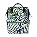 Produktbild BENNIGIRY Multifunktions-Windeltasche, Wasserfarben, tropisches Blumenmuster, Wickeltasche, Rucksack, Reisetasche