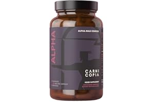 Carnicopia Alpha Grass Feed Beef Organ Supplement for Men - Bovine Gelatin 240 Capsules - Positive Sexual, Reproductive Health & Virility - Encourage Testosterone Production (30 Servings)
