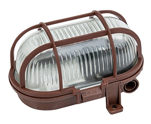 Blass Elektro Ovalarmatur 60 W im Kunststoffkorb braun, 85071