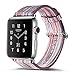 Produktbild Armband für Apple Watch 42mm,PU Leder Ersatzband mit Edelstahl Gürtelschnalle Leder Uhrenarmband für Apple Watch 42mm Series 1/2/3 (A) (2)