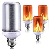 flammenlicht Eine gemütliche,warme und romatische Atmosphäre machen:Sie hat 2 Modis: 1. Dauerlicht 2. Flamendes Licht. Im 2. Modus flackert die Lampe wie echtes Feuer. Das ist eine einzigartige Beleuchtung und Dekoration.