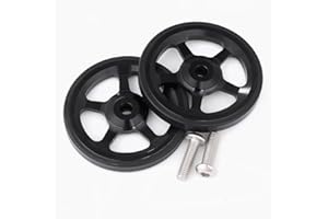 ACRZ Lot de 2 roues faciles super légères pour Brompton (noir)