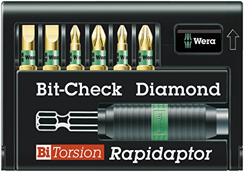 Wera 05056370001 8700-6/BDC56370 Bitsortiment 7tlg. 8700-6/BDC Schl./PH/PZD WERA BithalterC/E6,3