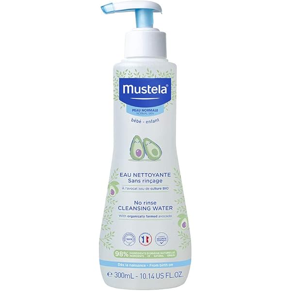 mustela no rinse cleansing water 500 milliliter