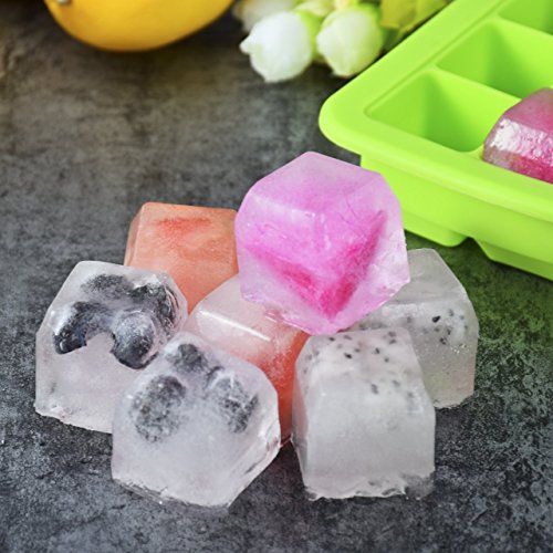 Newcomdigi Gefrierformen Gefrierbehälter Eiswürfelbereiter mit Deckel - 6