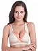 KOOYOL Women's Cotton Maternity Nursing Sleep Bra (XL/XXL, White)