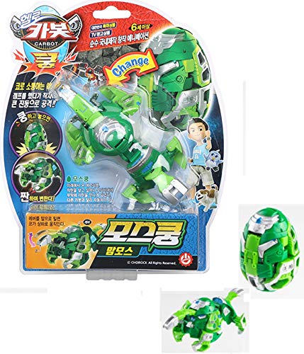 2018 New Version Robot MOTHKOONG MMOTHKOONG Transforming Mammoth from Egg Shape Green Color (Single Product)