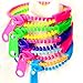 Produktbild German Trendseller 6 x Neon Reißverschluss Armbänder Mix für Kinder  Mitgebsel  Kindergeburtstag  6 Stück