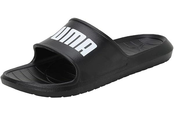 PUMA Unisex Divecat V2 Lite Slide Sandal, Pumasvart Puma Vit, 48.5 EU