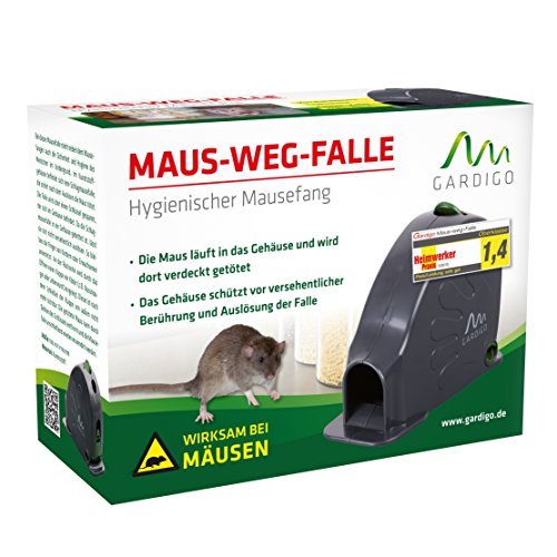 Preisvergleich Produktbild Gardigo Maus-Weg-Falle, Mausefalle, Schlagfalle