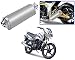 Auto Pearl Premium Quality High Performance Bike Exhaust Muffler Silencer Triangle Silver For - TVS Star Sport RS.2899.00