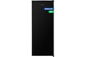 GEDTECH Refrigerateur simple porte GSP230BL Black - capacité 230L - Classe E