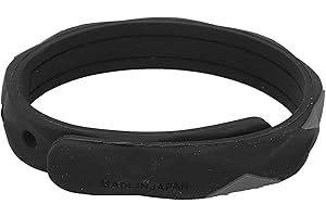 BRRNOO Cinturino in Silicone Antistatico, Cinturino Antistatico Regolabile Bracciale in Gomma Siliconica Personalizzato, Migliora il Sonno Braccialetto per la Rimozione Elettrostatica Invernale (Nero)