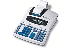 Rexel Ibico 1232X Profi-Tischrechner, schwarz/blau, mit Digitron-Display