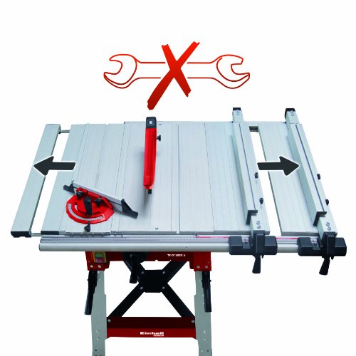 Einhell Formatkreissäge TE-CC 1825 U (1800 W, Profi-Sägeblatt-Ø 250 mm, max. TischgrößŸe 625×1090 mm, Schiebelänge 770 mm, inkl. Untergestell) - 3