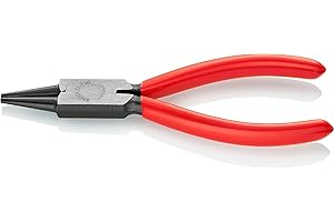 Knipex Szczypce okrągłe fosforanowane, czarne, z tworzywa sztucznego, powlekane 140 mm 22 01 140