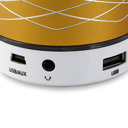 Mini BluetoothLautsprecher, inShang Flash-LED-Nachtlicht 7 Farbe Bluetooth Mini lautsprecher mit Rissmuster UnterstÃ¼tzung HÃ¤nde frei und TF-Karte, mit 3,5 mm AUX-Kabel
