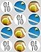 Produktbild 12 Tennis Themen Cupcake Deckel - Reis Papier vorgeschnitten 40mm kreis kuchen dekoration