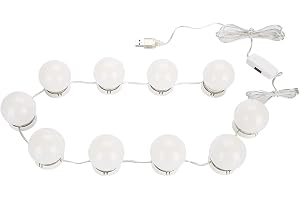 FILFEEL Sminkspegellampor, Led Sminklampor för Spegel Sminklampa med 10 Dimbara Lampor 6 Nivåer Ljusstyrka för Smink Sminkbor