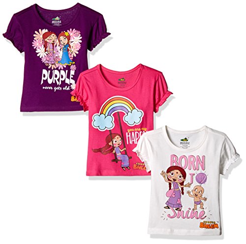 Chhota Bheem Girls T-Shirt (Pack of 3) RS.239 (70.00% Off) - Amazon