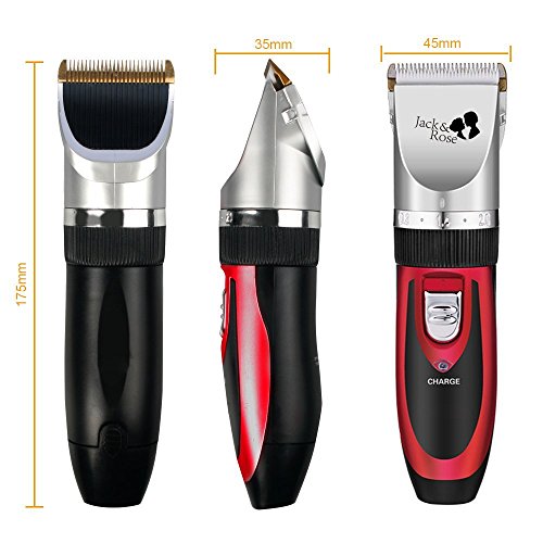 Jack & Rose Profi Elektrische Haarschneidemaschine Wiederaufladbare Haarschneider Set Haartrimmerset Haartrimmer mit 4 Trimmaufsätzen für Kinder und Herren - 2