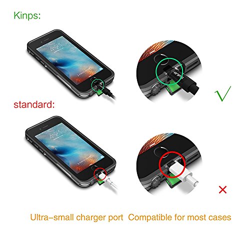 iPhone 5 Kabel, Kinps [Apple MFi Zertifiziert] 3m Extralang Lightning Kabel Ladekabel Datenkabel für iPhone 6/ 6s / 6 Plus / 6s Plus / 5s / 5c / 5,iPad mini, iPad Air / iPad Air 2 (Schwarz) - 3