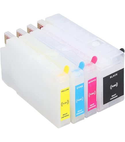Set Ricarica Inchiostro 1000ml Per Cartucce HP903 / HP903XL - Nero, Ciano, Magenta, Giallo