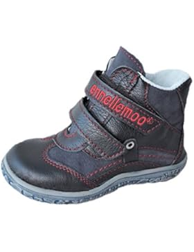 ennellemoo®-Jungen-Baby-Kinder-Boots-Schuhe aus echt Leder-Vollleder-Knöchelhoch-Klettverschluss- ultra light...