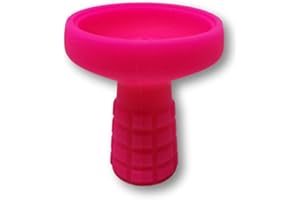 EKNA Cabezal de silicona para pipa de agua, irrompible, color rosa