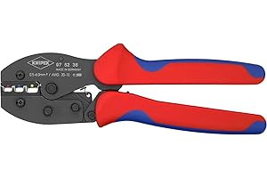KNIPEX PreciForce Crimpzange mit Mehrkomponenten-Hüllen 220 mm, 97 52 36