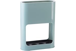 SHALWINN Umbrella Stand Holder with Removable Drip Tray,plastic Umbrella Stand Rack for Long/short Umbrellas Indoor Storage Rack Saving Space Organizer Home Office Decor (Blue)