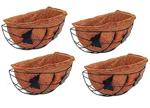 COIR GARDEN Plastic Basket, 12 inch, 4 Piece