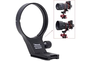 iShoot Stativring Stativschelle Objektiv Montage Stativ Stützring für Sigma 100-400mm f/5-6.3 DG DN OS & 105mm f/1.4 DG HSM Art, Halterungsring ist Arca-Swiss Fit Kameraplatte Schnellwechselplatte