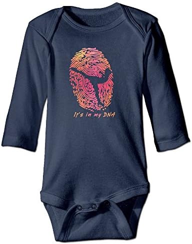 Figure Skating It's In My DNA Baby Onesies Long Sleeve For Unisex Boys Girls 100% Cotton 18 Months