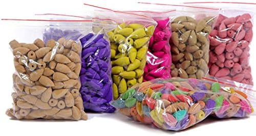 1 Bag of 280PCs Backflow Incense Sticks Tower Cones Fit for Backflow Incense Burner Holder, Tibetan Incense Sandalwood Incense Cones Natural Smoke Backflow Tower Home Kitchen Incense Fragrant Cone (Jasmine Scent)