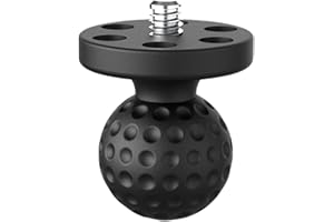 Higatful Adaptateur de Montage à Bille 1" avec Goujon fileté 1/4"-20 pour Insta360 ACE Pro One X3 X2 XR RS GO 3 2, Go Pro Hero, DJI OSMO, Compatible avec Les Supports à rotule RAM, Bras à Double doui