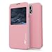 Produktbild Urcover® Samsung Galaxy S5 Hülle View Case Schutzhülle Zubehör Tasche Schale Galaxy S 5 Etui Handyschutz Rosa + Schutzfolie