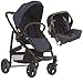 Graco Evo 2in1 Travel System - Navy Complete With SnugSafe Carseat, Footmuff And Raincover