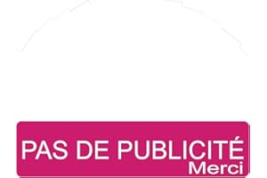 GRAVURE CONCEPT Plaque PAS DE PUBLICITÉ MERCI Adhésive PVC Pour Boîte Aux Lettres - Plaque Stop Pub - 8 cm x 2 cm - 21 Couleurs Disponibles (Rose)