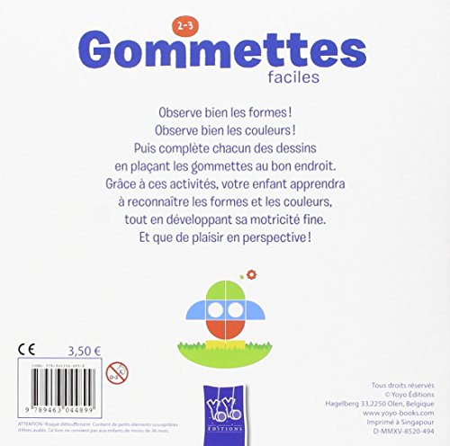 Book's Cover of Gommettes faciles 2-3