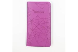 SIXSTORE Dalla A alla Z Telefono Slim Rubrica Indirizzo A-Z Indice Hard Soft Cover (Viola)