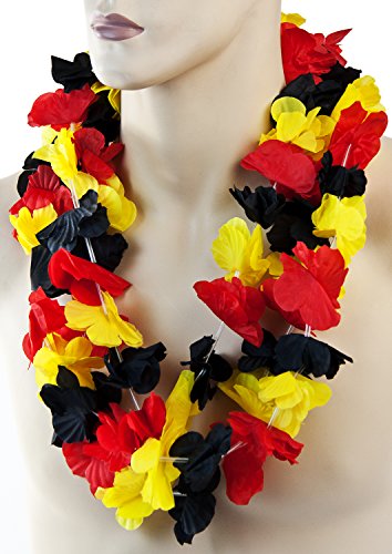 Nick and Ben Fan-Artikel Fußball-Set 3 Blumenketten Deutschland-Farben WM 2018 Russland