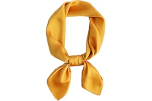 KOOYOL Sciarpe Donna Seta-Sciarpa di Seta Quadrata Sciarpa di Raso Bandane Leggero Elegante Fazzoletti da testa Protezione Solare Quattro Stagioni