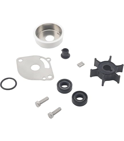 Water Pump Impeller Kit Mariner 25 30 Hp 2 Stroke Outboard 20C 25D 30A - View #2